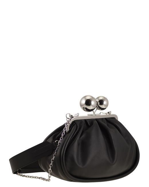 Weekend by Maxmara Black Milvanew Sheepskin Medium Bag