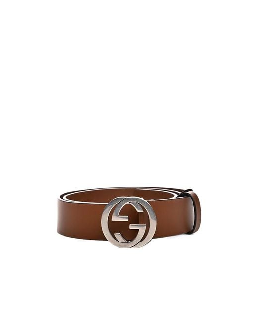 Gucci Brown Double G Belt for men