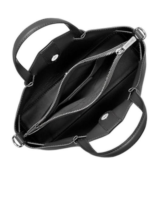 Michael Kors Black Carson Small Pebbled Leather Satchel