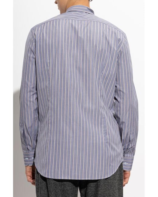 Etro Blue Long-Sleeved Shirt for men