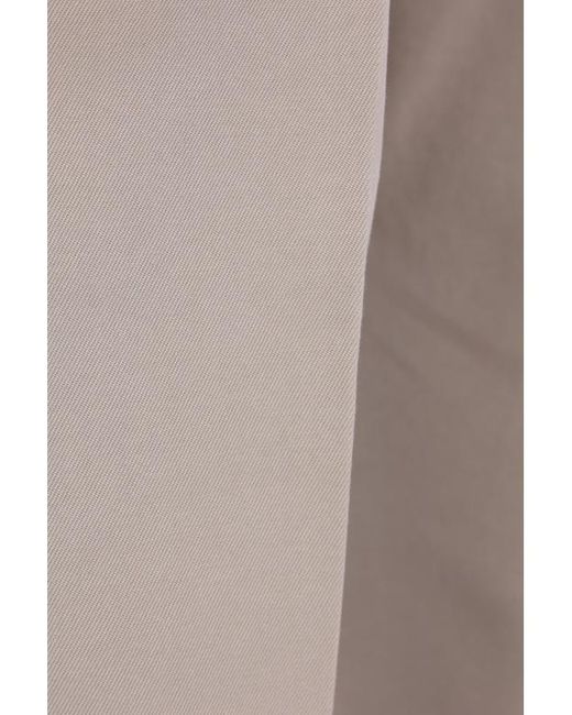 Brunello Cucinelli Gray Straight-Leg Chino Pants for men