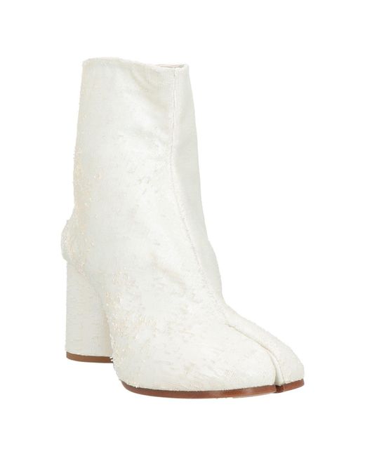 Maison Margiela White Ankle Boots