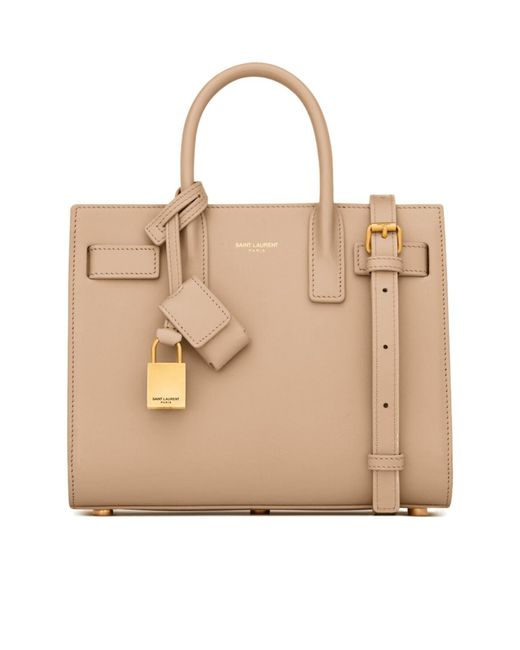 Saint Laurent Natural Sac De Jour Shoulder Bag