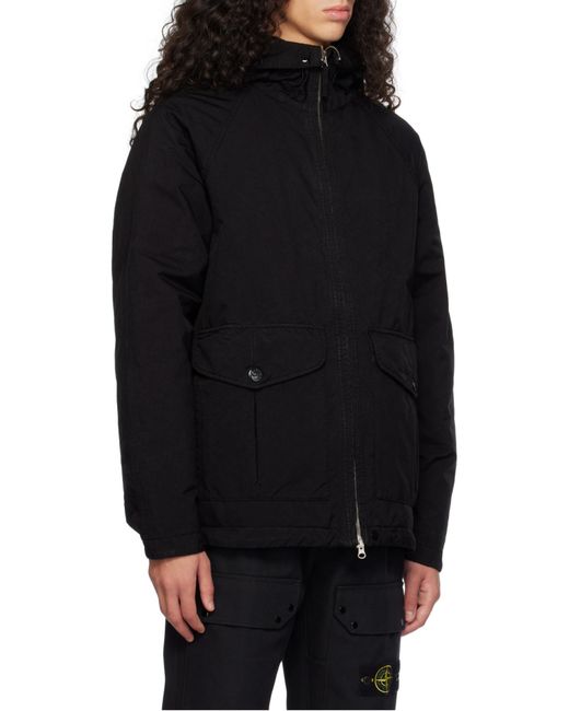 Stone Island Black David Tc Down Jacket for men