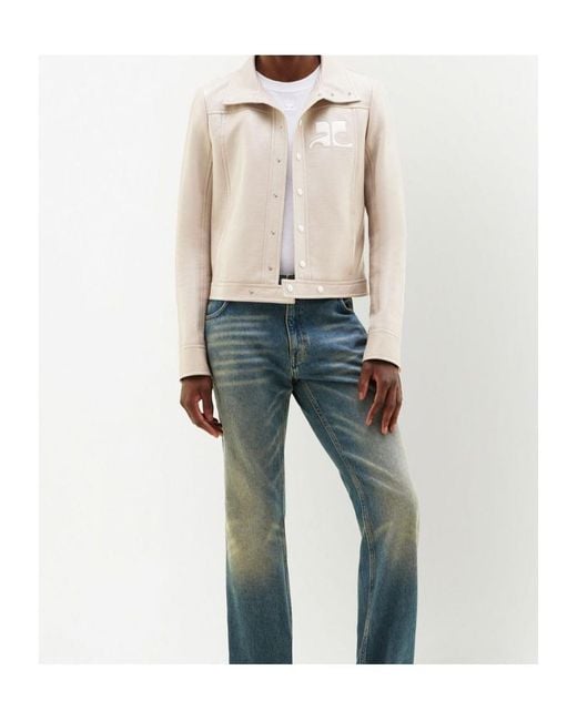 Courreges White Courrèges Reedition Ac Logo Patch Jacket for men
