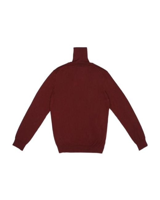 Ferragamo Red High-Necked Sweater for men