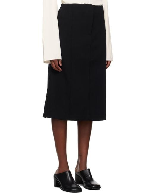 ワンピース STUDIO NICHOLSON Women Mid Skirts DANAESNW1612 BLACK Black Namu Shop - Studio Nicholson Lawson Skirt - Black Grape