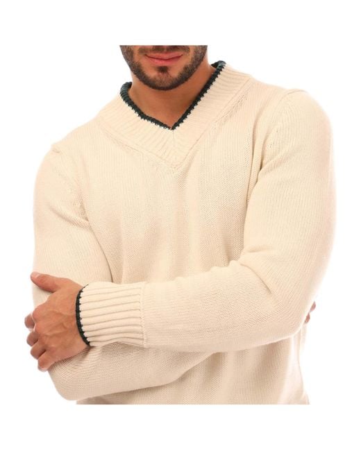 Boss Natural Crew-Neck Long-Sleeve Sweater for men