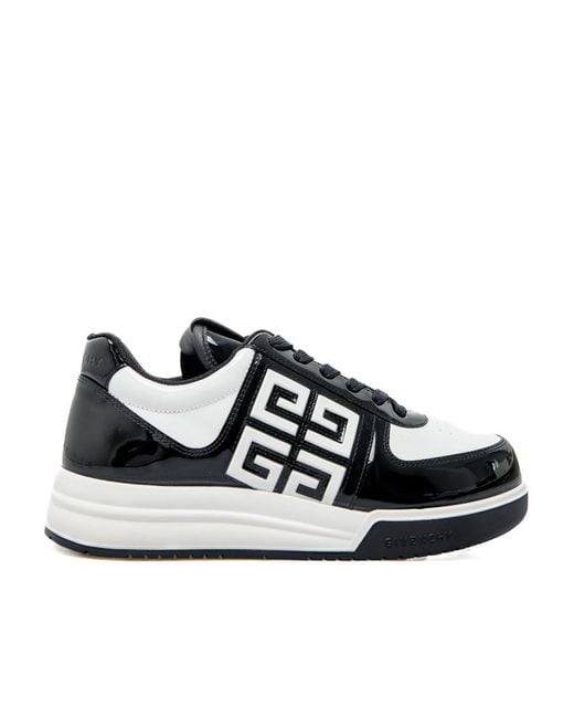 Givenchy Black G4 Round Toe Low-Top Sneakers