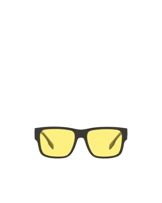 Burberry Yellow Eyewear Square Frame Sunglasses for men