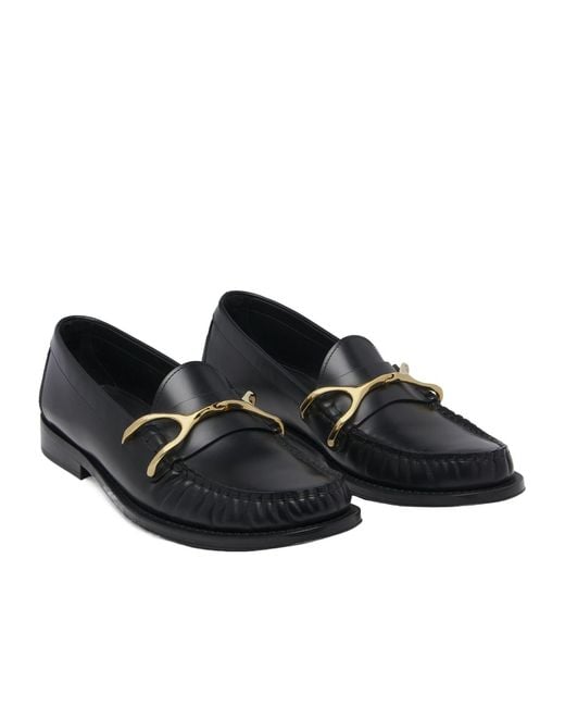 McQueen Black Wishbone Loafer for men