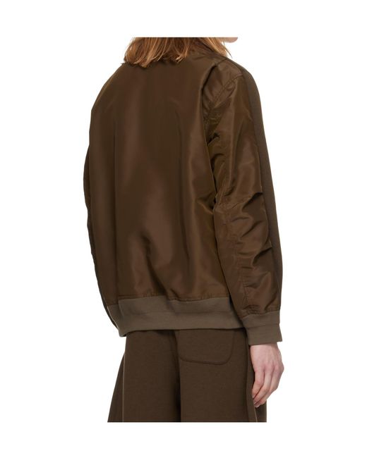 Sacai Brown Sponge Pullover for men