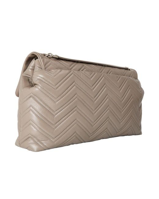 Gucci Gray Solid Color Shoulder Bag