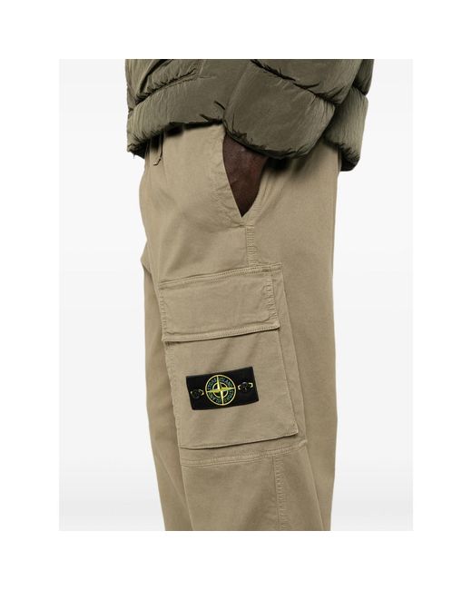 Stone Island Multicolor Elastic-Waist Casual Trousers for men