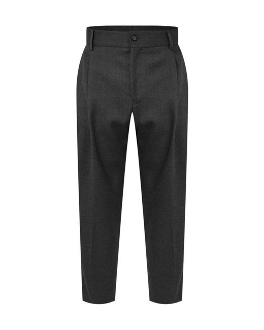 Dolce & Gabbana Black Tailored Trousers for men