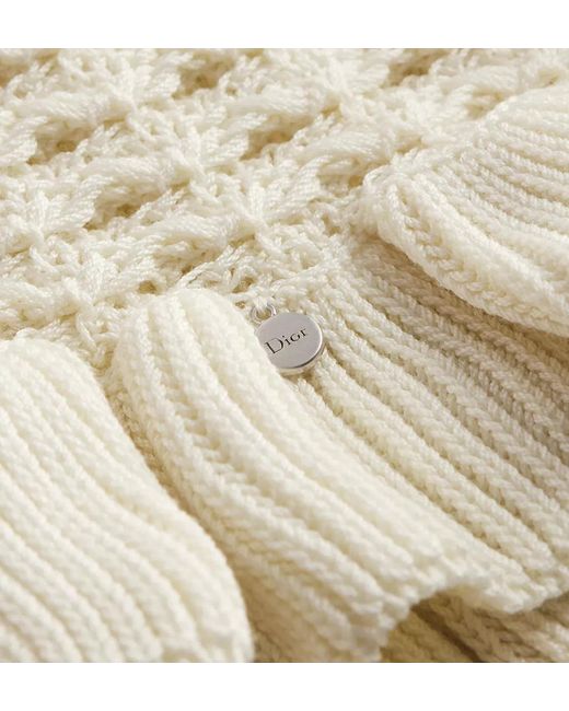 Dior White Iviera Fitted Cardigan