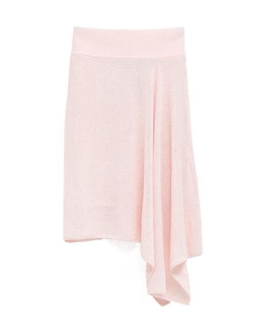 Jacquemus Pink Asymmetrical Skirt