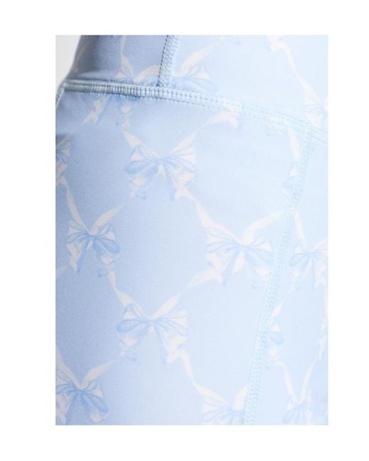 LoveShackFancy Blue Kimi High-Rise Performance Trousers
