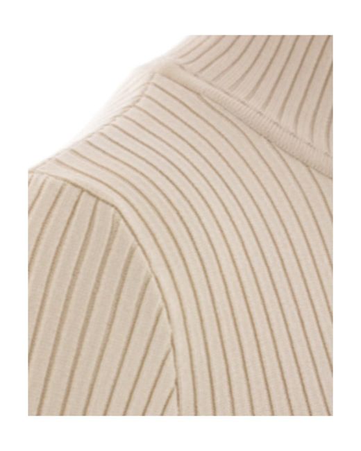 Courreges White Reedition Ribbed Jumper