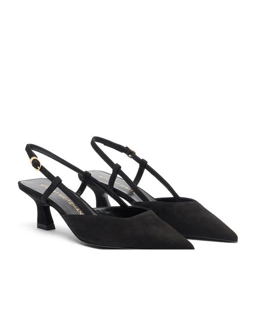 Stuart Weitzman Black Vinnie Slingback Pumps