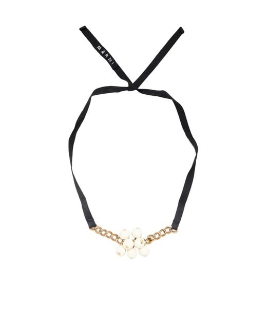 Marni Black Beaded Necklace