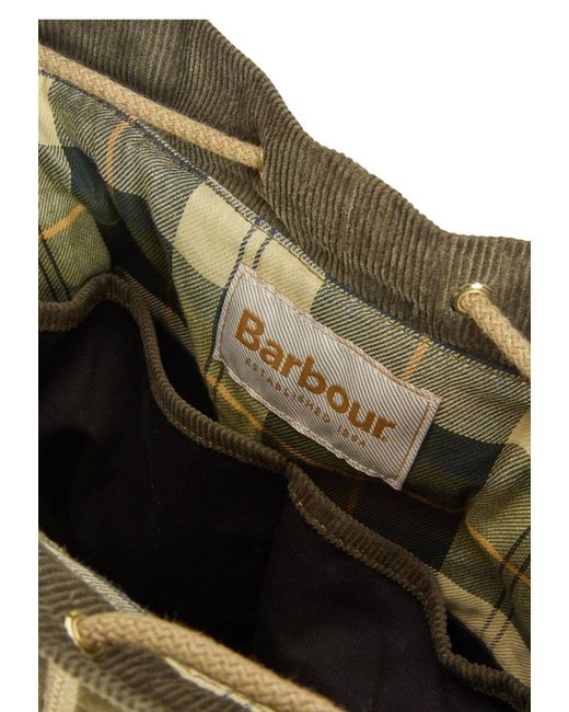 Barbour Green Mia Drawstring Tote Bag