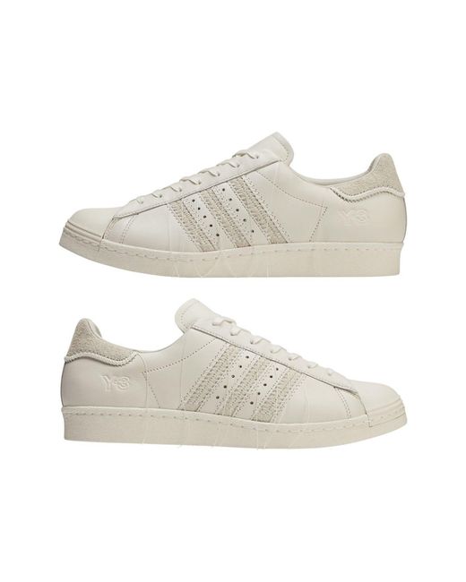 Y-3 White Solid-Color Casual Shoes for men