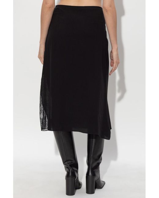 Zadig & Voltaire Black Jayla Lace Midi Skirt