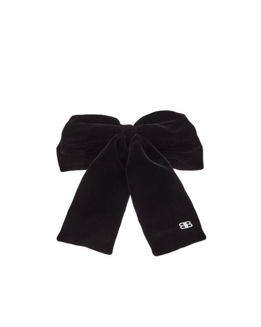 Balenciaga Black Bow Detailed Hair Clip
