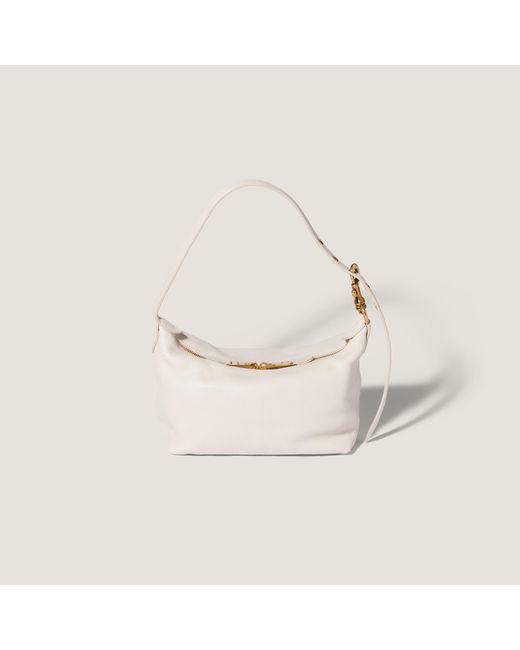 Miu Miu White Spirit Nappa Leather Bag