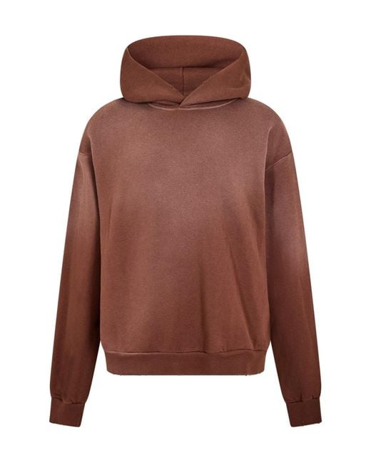 Acne Brown Logo Hoodie for men