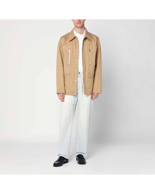 NAMACHEKO Natural Straight Hem Overshirt for men