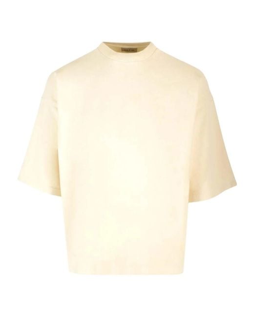 Fear Of God Natural Elongated Sleeved Crewneck T-Shirt for men