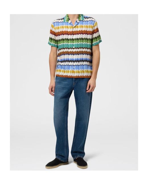 Missoni Blue Zigzag Shirt for men