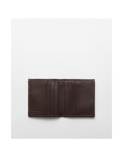Prada Blue Logo Plaque Two-Tone Card Holder for men