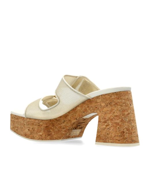 Jimmy Choo White 95Mm Fayence Mules