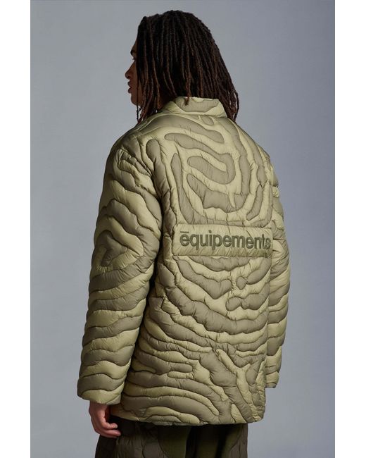 Moncler Green Peano Short Down Jacket for men