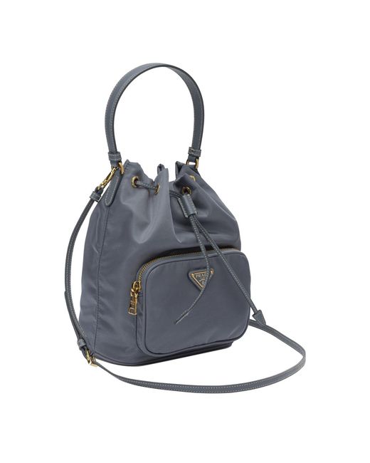 Prada Blue Logo Shoulder Bag