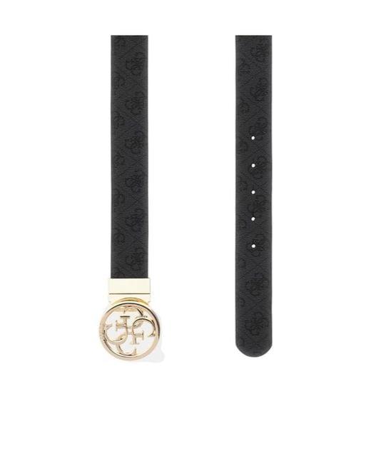 Guess Black Nolana 4G Logo Belt