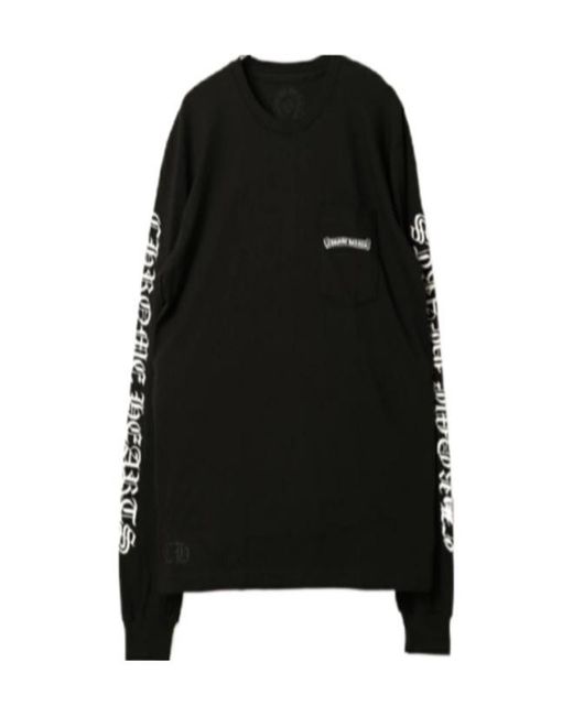 Chrome Hearts Black Long-Sleeved T-Shirt for men