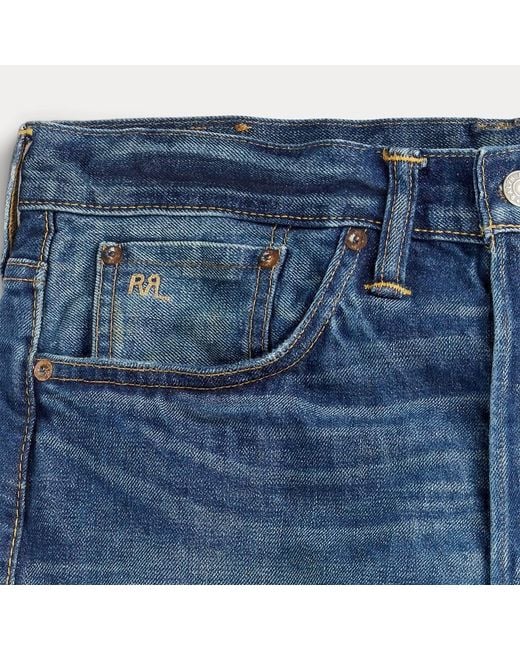 RRL Blue Ralph Lauren Mid-Rise Denim Jeans for men