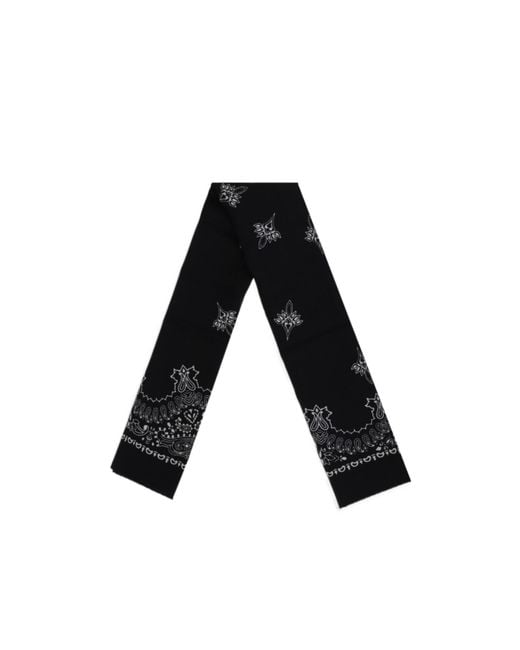 Destin Black Rectangular Scarf