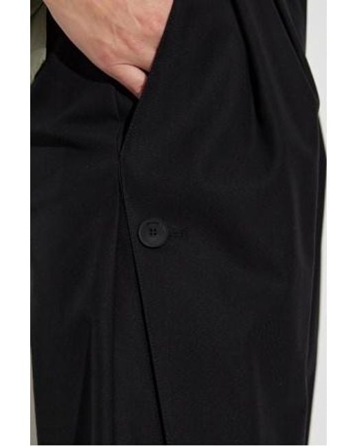 Max Mara Black Pleat-Detail Trousers