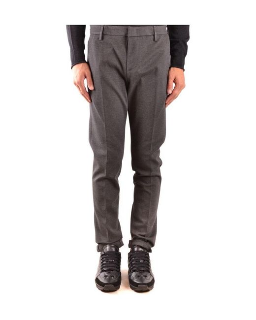 Dondup Gray Trousers for men