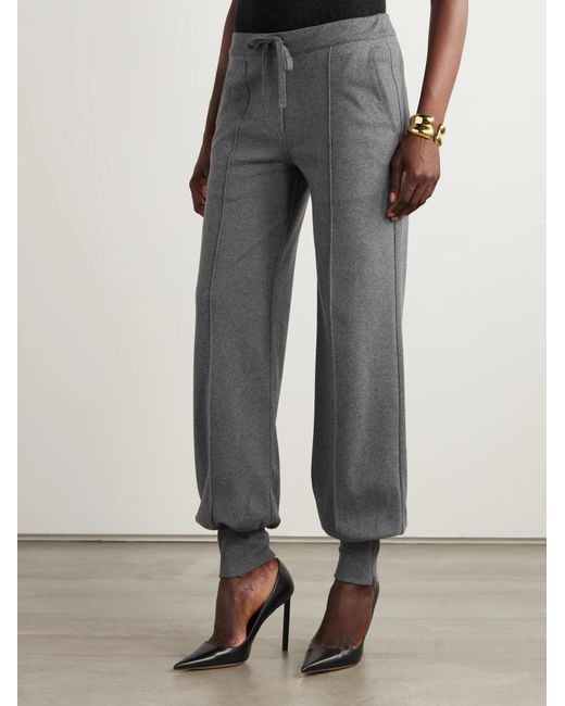 Tom Ford Gray Cuffed Drawstring Trousers