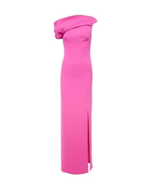 Safiyaa Pink Dara Crepe Gown