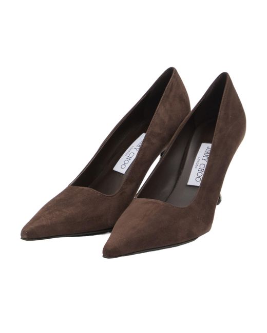 Jimmy Choo Brown 80Mm Ixia Pointed-Toe Pumps