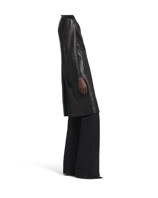Balenciaga Black Collared Button-Up Jacket