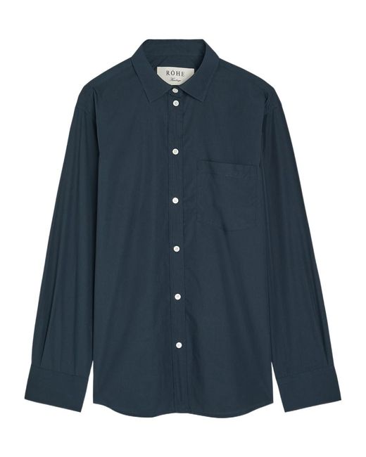 Rohe Blue Cotton Shirt