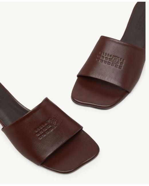 MM6 by Maison Margiela Brown Anatomic Sandals